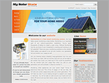 Tablet Screenshot of mysolarstats.com